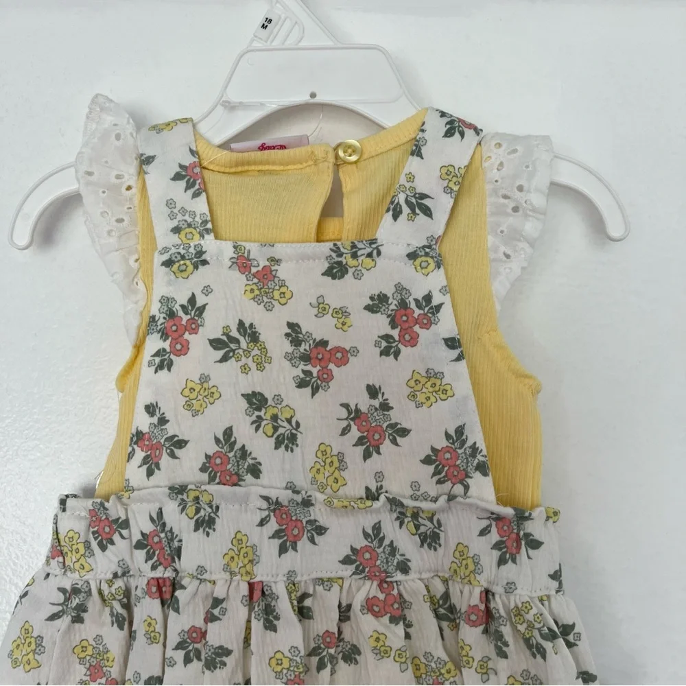 NWT Baby Girl Little Lass 2pc. Floral Dress 18M‎